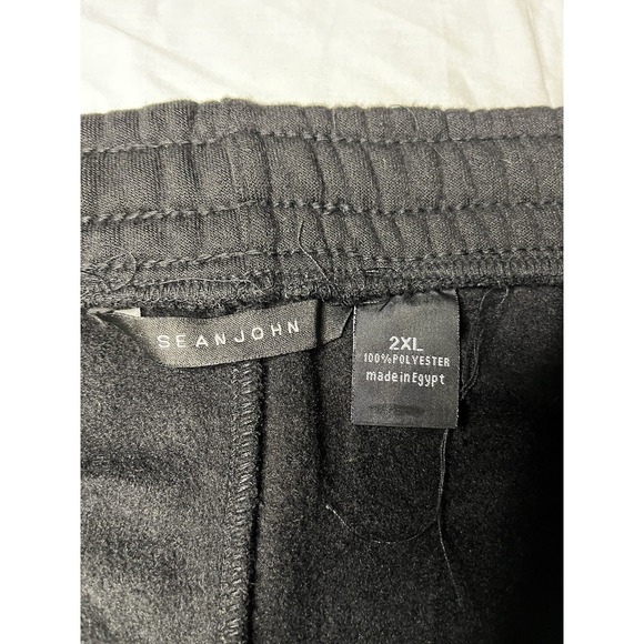 NWTA Sean John Shorts Men's Size 2XL Jet Black Pockets Draw String P Diddy - Picture 4 of 10